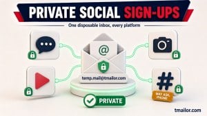 Temp Mail for Social Media Signups FB IG TikTok X
