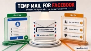 Crie uma conta no Facebook com e-mail temporário