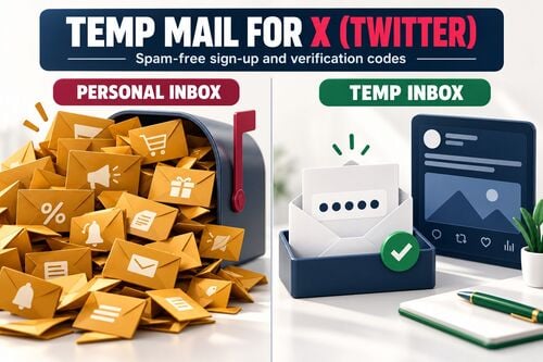 Temp Mail for X Twitter Spam-Free Sign-Up OTP 2026