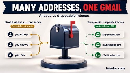 Multiple Addresses From One Gmail Aliases vs Temp Mail