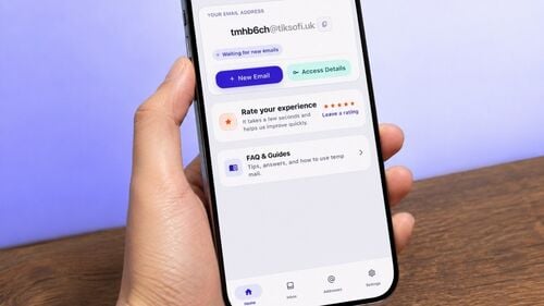 Matembezi ya Programu ya Tmailor iOS - Barua ya Muda Bila Malipo kwenye iPhone 2026