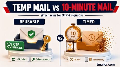 Temp Mail vs 10 Minute Mail Best Choice for OTP 2026