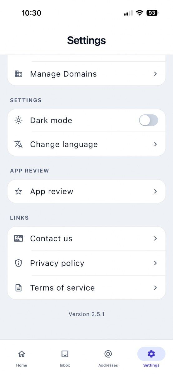 Three Settings entries change the experience meaningfully everything else is housekeeping