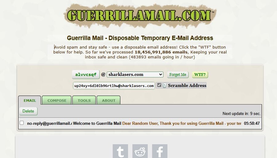 3 Guerrilla Mail