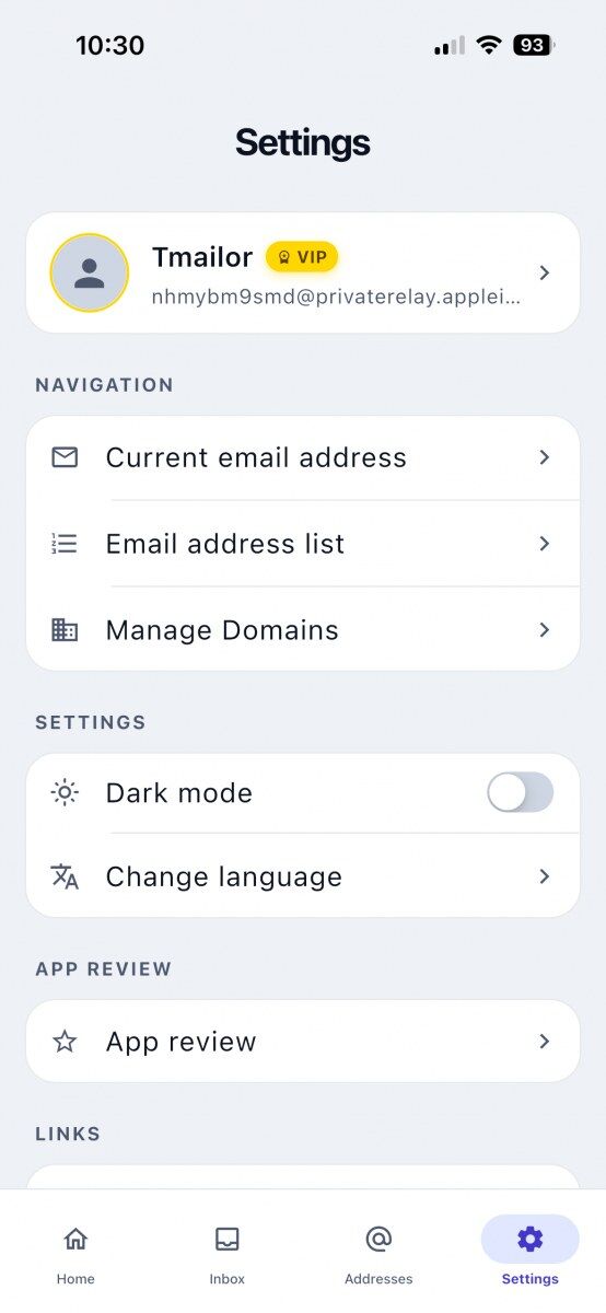 Three Settings entries change the experience meaningfully everything else is housekeeping