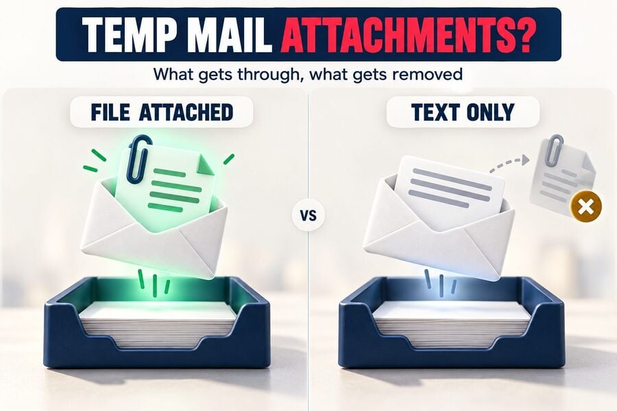 Apakah Email Sementara Dapat Menerima Lampiran Apa yang Terjadi pada File