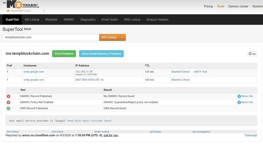 Fast temporary email delivery infrastructure and domain system for Tmailor