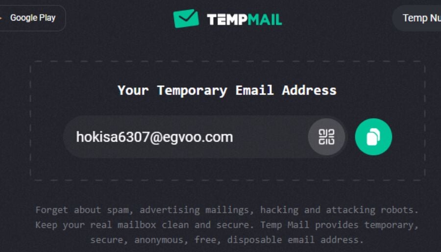 5 Temp Mail