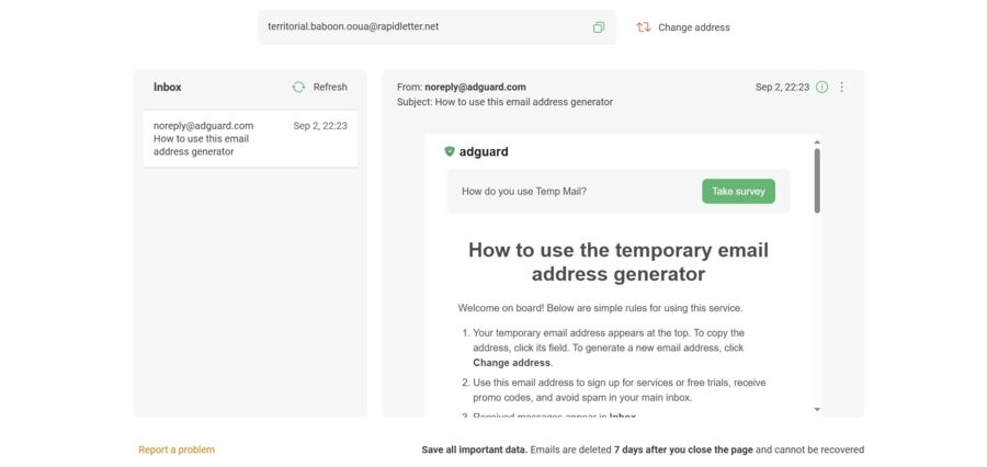 Surat Sementara AdGuard